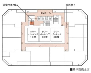 非常用兼用エレベーター概念図｜ナビューレ横浜タワーレジデンス